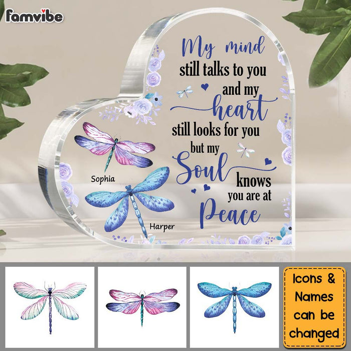 Personalized Memorial Gift for Lost Loved Ones My Mind Still Talks To You Acrylic Plaque 26692 1