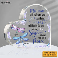 Personalized Memorial Gift for Lost Loved Ones My Mind Still Talks To You Acrylic Plaque 26692 thumb 1