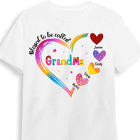 Personalized Gift for Grandma Colorful Heart Shirt - Hoodie - Sweatshirt 26694 thumb 1
