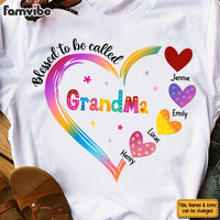Personalized Gift for Grandma Colorful Heart Shirt - Hoodie - Sweatshirt 26694 thumb 1