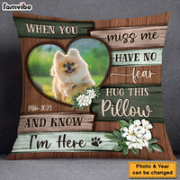 Personalized Dog Photo Pet Memorial Gifts Loss Of Dog Pillow 26696 thumb 1