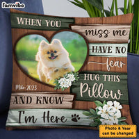 Personalized Dog Photo Pet Memorial Gifts Loss Of Dog Pillow 26696 thumb 1