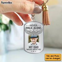 Personalized Gift For Loss Dad Loss Mom Memorial Upload Photo Aluminum Keychain 26697 thumb 1