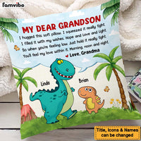 Personalized Gifts For Grandson I Hugged This Pillow 26700 thumb 1