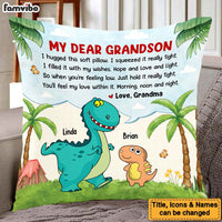 Personalized Gifts For Grandson I Hugged This Pillow 26700 thumb 1