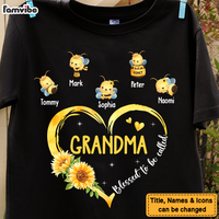 Personalized Gift For Grandma Bee Blessed To Be Called Shirt - Hoodie - Sweatshirt 26702 thumb 1