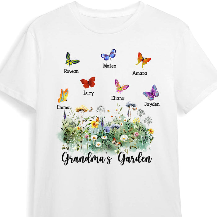 Personalized Gift For Grandma's Garden Butterflies Shirt - Hoodie - Sweatshirt 26703 1
