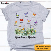 Personalized Gift For Grandma's Garden Butterflies Shirt - Hoodie - Sweatshirt 26703 thumb 1