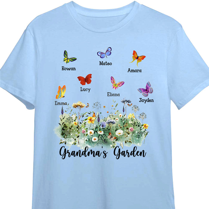 Personalized Gift For Grandma's Garden Butterflies Shirt - Hoodie - Sweatshirt 26703 1