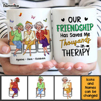 Personalized Gift for Friends Our Friendship Has Saved Me Thousands in Therapy Mug 26706 thumb 1