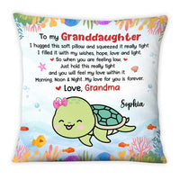 Personalized Gift For Granddaughter My Love For You Is Forever Turtle Pillow 26710 thumb 1