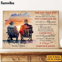 Personalized Gift For Couple The Day I Met You Canvas 26720 thumb 1