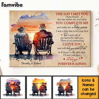 Personalized Gift For Couple The Day I Met You Canvas 26720 thumb 1