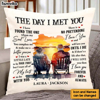 Personalized Gift For Couple The Day I Met You Pillow 26722 thumb 1