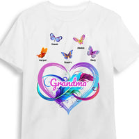 Personalized Gift ffor Grandma Heart With Butterflies Shirt - Hoodie - Sweatshirt 26727 thumb 1
