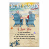 Personalized Gift For Couple I Love You In The Hours We're Together Poster 26729 1