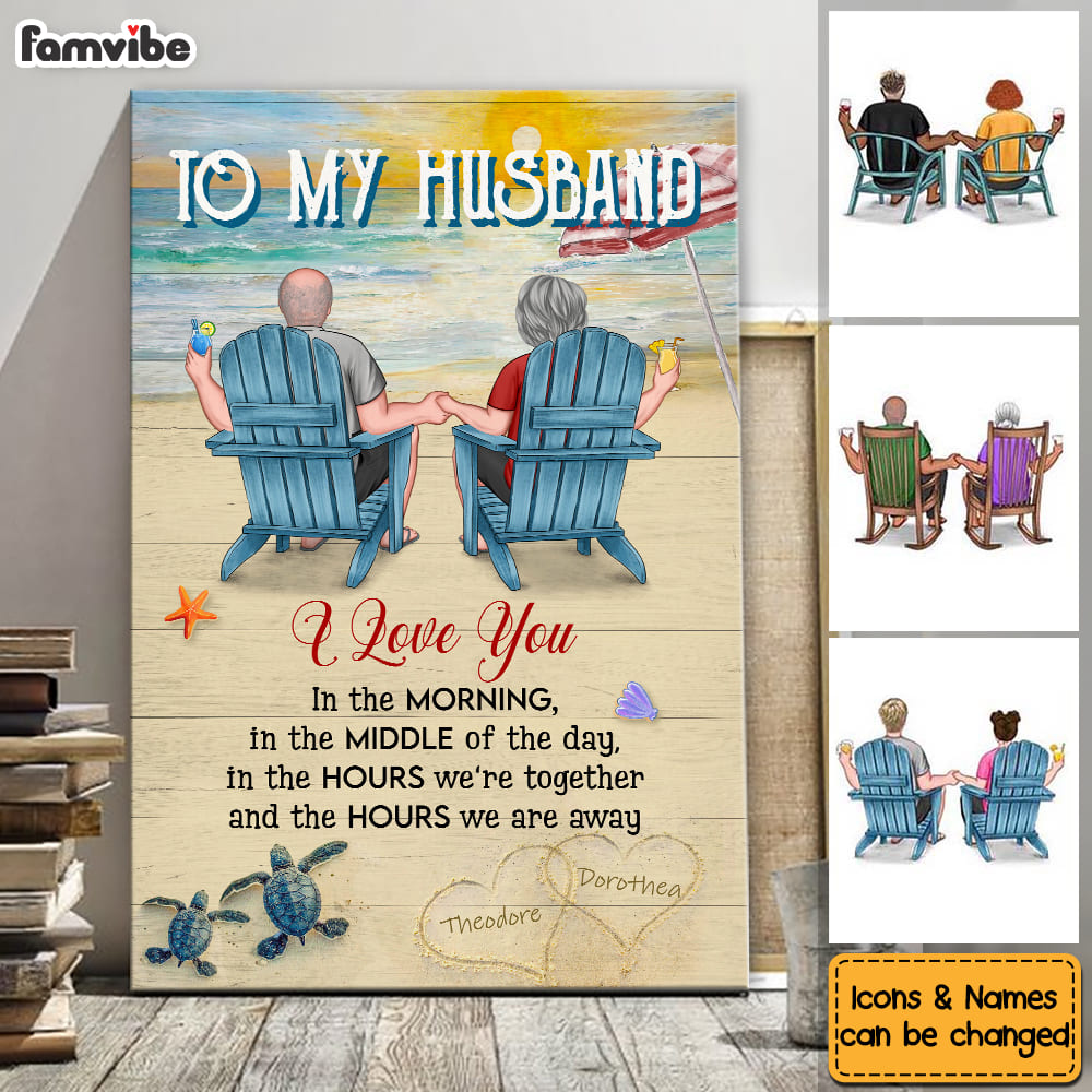 Personalized Gift For Couple I Love You In The Hours We're Together Poster 26729 Primary Mockup