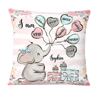 Personalized Gift For Granddaughter Elephant Balloon Pillow 26731 thumb 1
