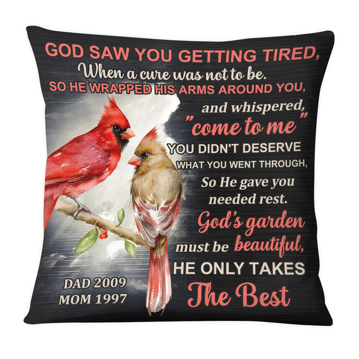 Personalized Gift For Loss Dad Loss Mom Memorial Pillow 26732 1