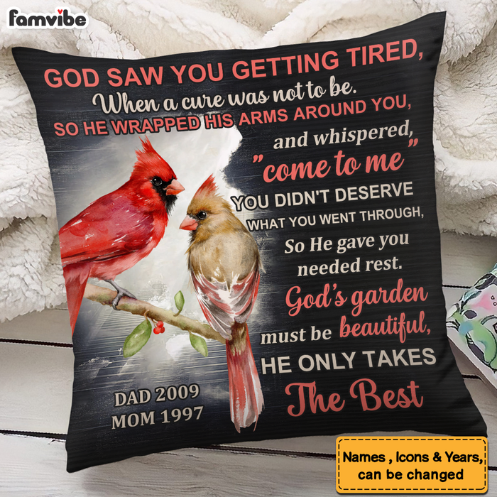 Personalized Gift For Loss Dad Loss Mom Memorial Pillow 26732 1