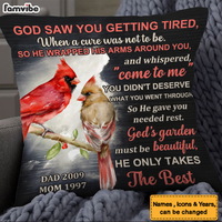 Personalized Gift For Loss Dad Loss Mom Memorial Pillow 26732 thumb 1