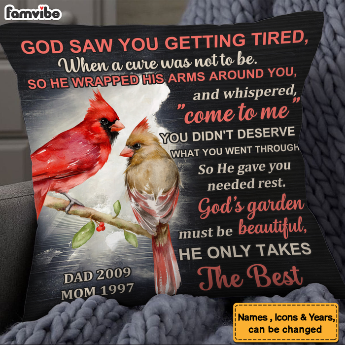 Personalized Gift For Loss Dad Loss Mom Memorial Pillow 26732 1