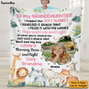 Personalized Gift For Granddaughter Safari Animals Nursery Photo Blanket 26734 1