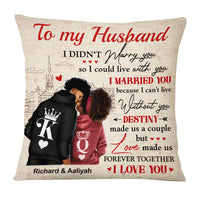Personalized Gift For Couple Husband Wife Destiny Made Us Pillow 26742 thumb 1
