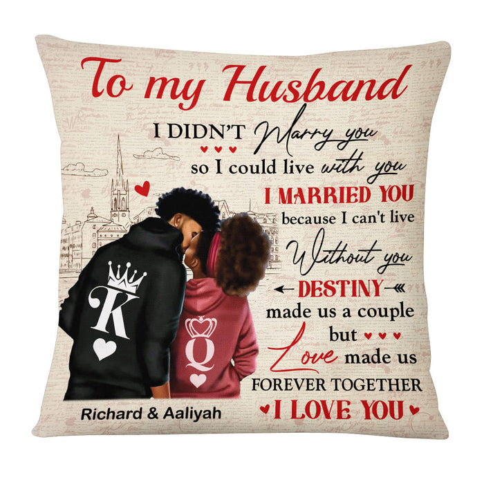 CHHAAP Best Husband Ever Printed White Satin Cushion Cover With Filler  (12x12) Printed Cushion For Husband