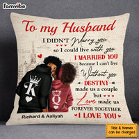 Personalized Gift For Couple Husband Wife Destiny Made Us Pillow 26742 thumb 1