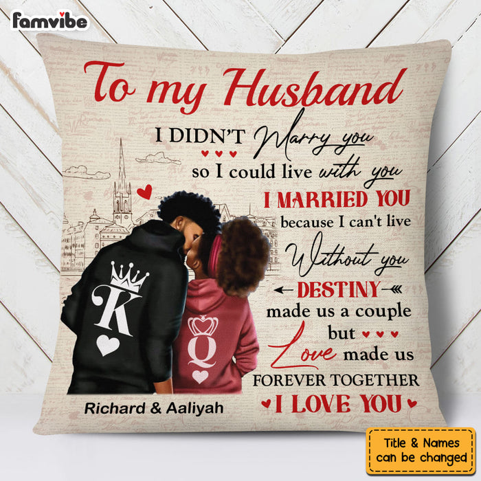 Personalized Gift For Couple Husband Wife Destiny Made Us Pillow 26742 1