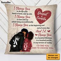 Personalized Gift For Couple Husband Wife I Choose You Pillow 26743 thumb 1