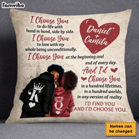 Personalized Gift For Couple Husband Wife I Choose You Pillow 26743 thumb 1
