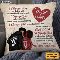 Personalized Gift For Couple Husband Wife I Choose You Pillow 26743 thumb 1