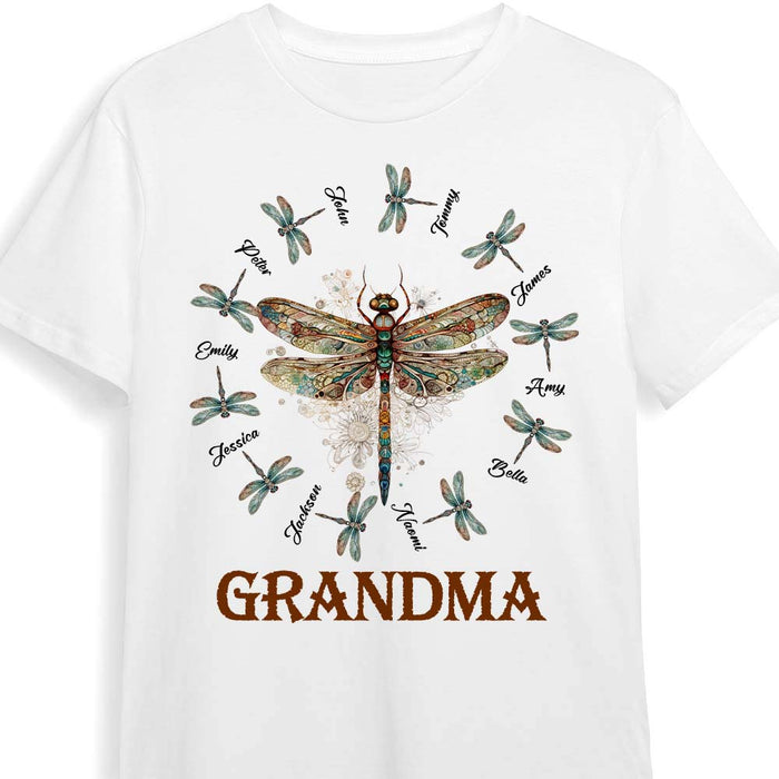 Personalized Gift For Grandma Dragonfly Shirt - Hoodie - Sweatshirt 26744 1