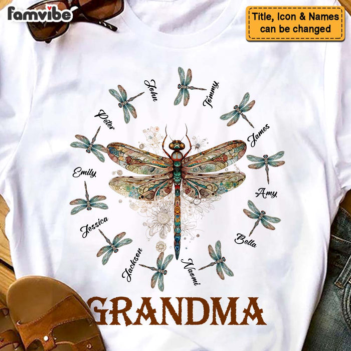 Personalized Gift For Grandma Dragonfly Shirt - Hoodie - Sweatshirt 26744 1