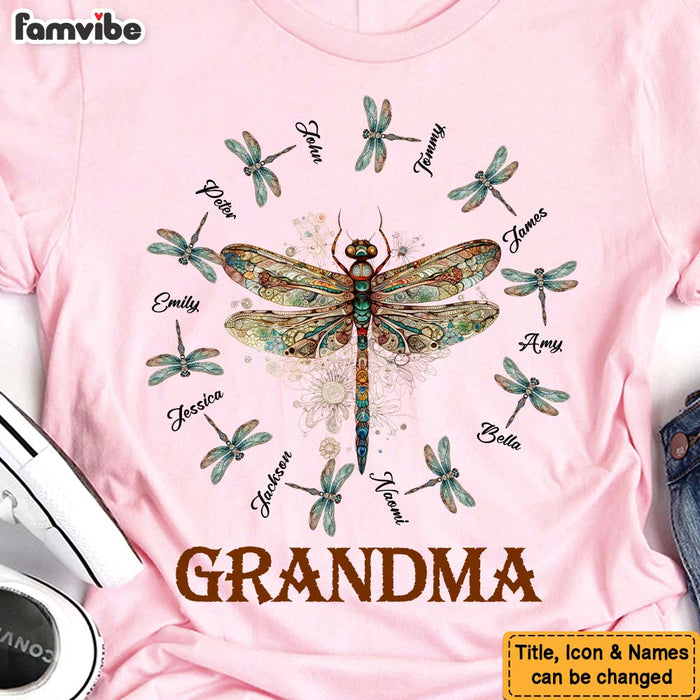 Personalized Gift For Grandma Dragonfly Shirt - Hoodie - Sweatshirt 26744 1