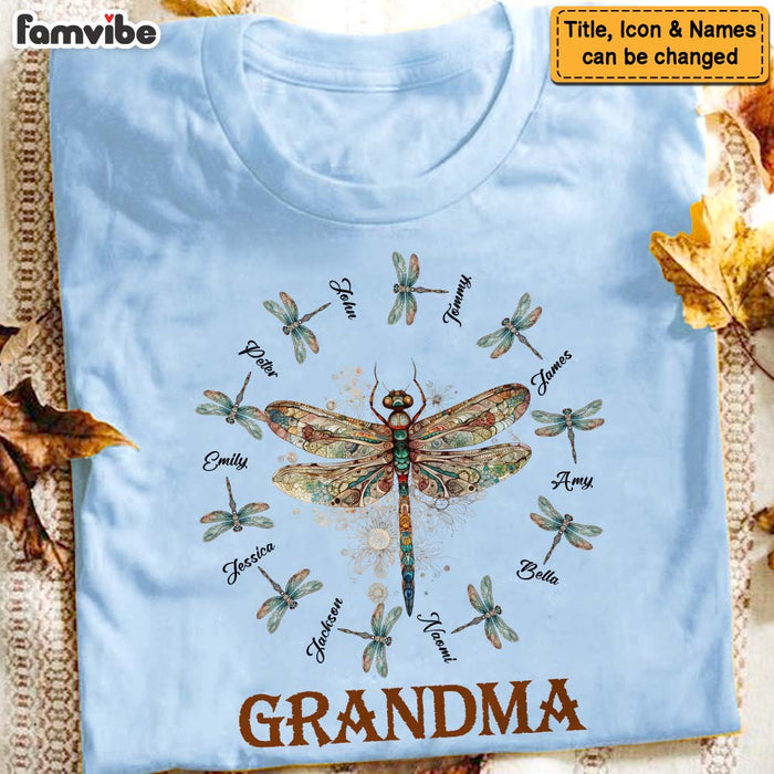 Personalized Gift For Grandma Dragonfly Shirt - Hoodie - Sweatshirt 26744 1