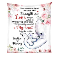 Personalized Gift For Daughter Elephant Baby First New Mom Blanket 26747 thumb 1
