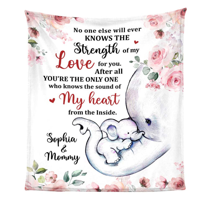 Personalized Gift For Daughter Elephant Baby First New Mom Blanket 26747 1