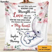 Personalized Gift For Daughter Elephant Baby First New Mom Blanket 26747 thumb 1