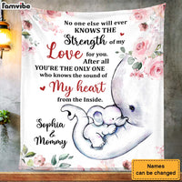 Personalized Gift For Daughter Elephant Baby First New Mom Blanket 26747 thumb 1