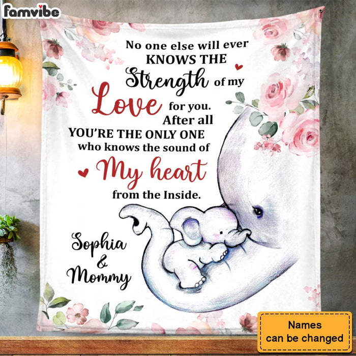 Personalized Gift For Daughter Elephant Baby First New Mom Blanket 26747 1