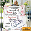 Personalized Gift For Daughter Elephant Baby First New Mom Blanket 26747 1