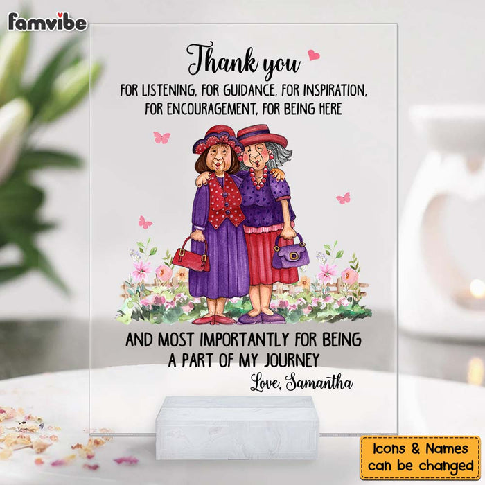 Personalized Gift for Friends Thank You For Guidance Acrylic Plaque 26751 1
