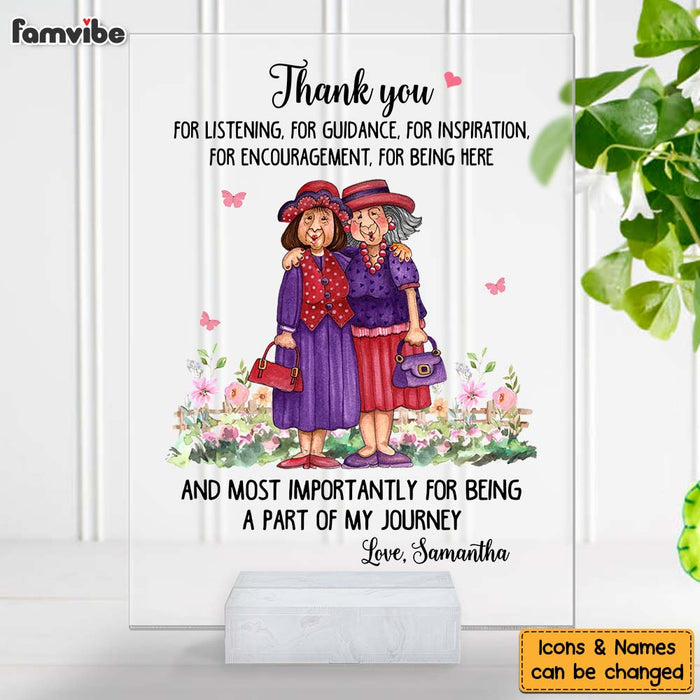 Personalized Gift for Friends Thank You For Guidance Acrylic Plaque 26751 1