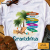 Personalized Gift For Grandma Surfboard Summer Beach Shirt - Hoodie - Sweatshirt 26754 1