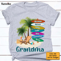 Personalized Gift For Grandma Surfboard Summer Beach Shirt - Hoodie - Sweatshirt 26754 thumb 1
