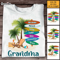 Personalized Gift For Grandma Surfboard Summer Beach Shirt - Hoodie - Sweatshirt 26754 thumb 1