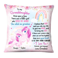 Personalized Gift For Granddaughter Love You Forever And Always Unicorn Pillow 26755 thumb 1